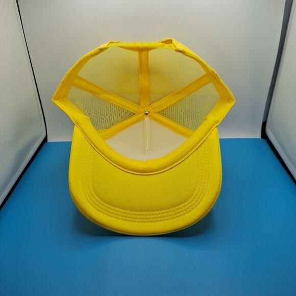 Fort Worth Trucker Snapback Hat Cap Yellow Foam "Where The West Begins" - Picture 6 of 7